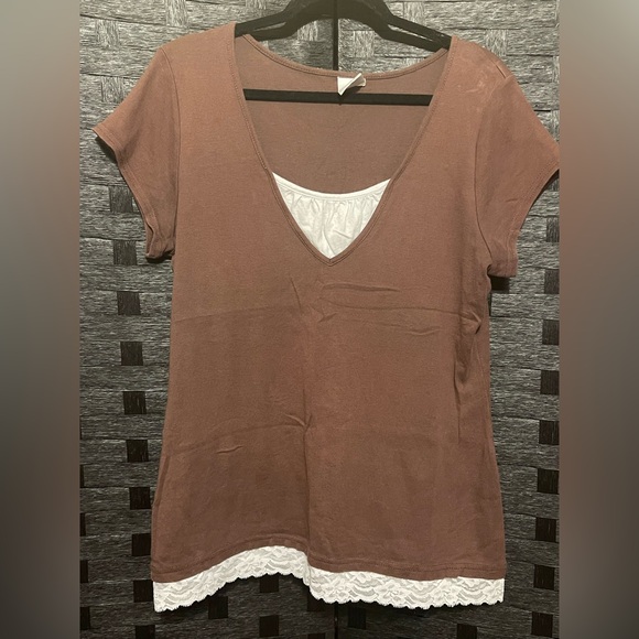 set of 4 Y2K Womens fashion bug shirts XL  blue, light pink, pink, brown Vintage - Picture 6 of 13